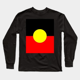 Australian Aboriginal Flag Long Sleeve T-Shirt